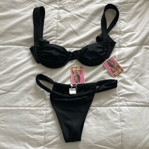 Strawberry Milk Mob Brand New Black Bikini